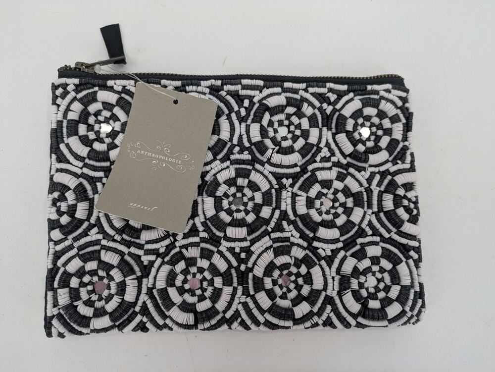 ANTHROPOLOGIE Women’s Beaded Bag Clutch Purse New With Tags